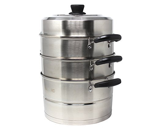 3 Tier Stainless Steel Steamer Set 32 cm M571