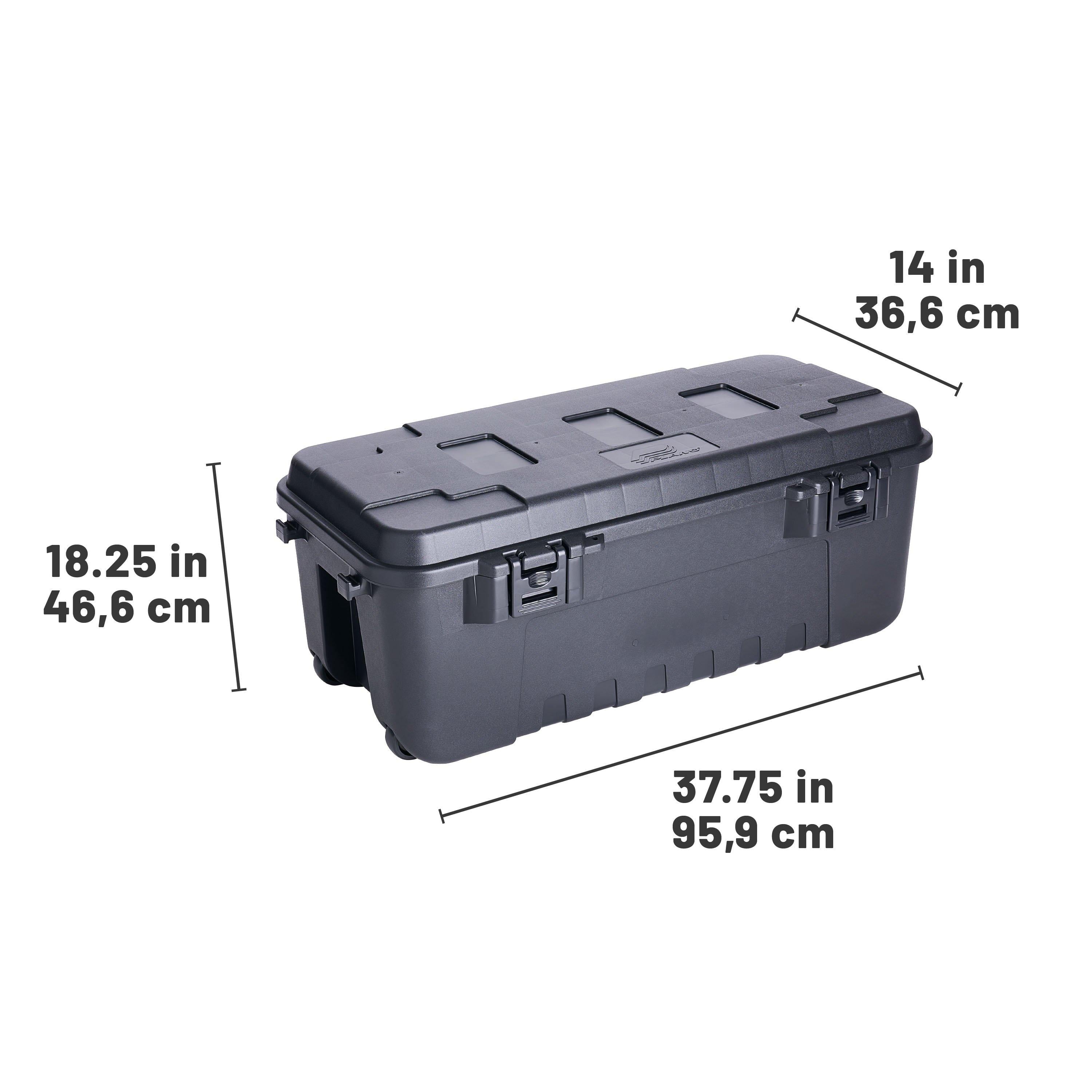 Lockable 27-Gallon Storage Box, OD Green D5201