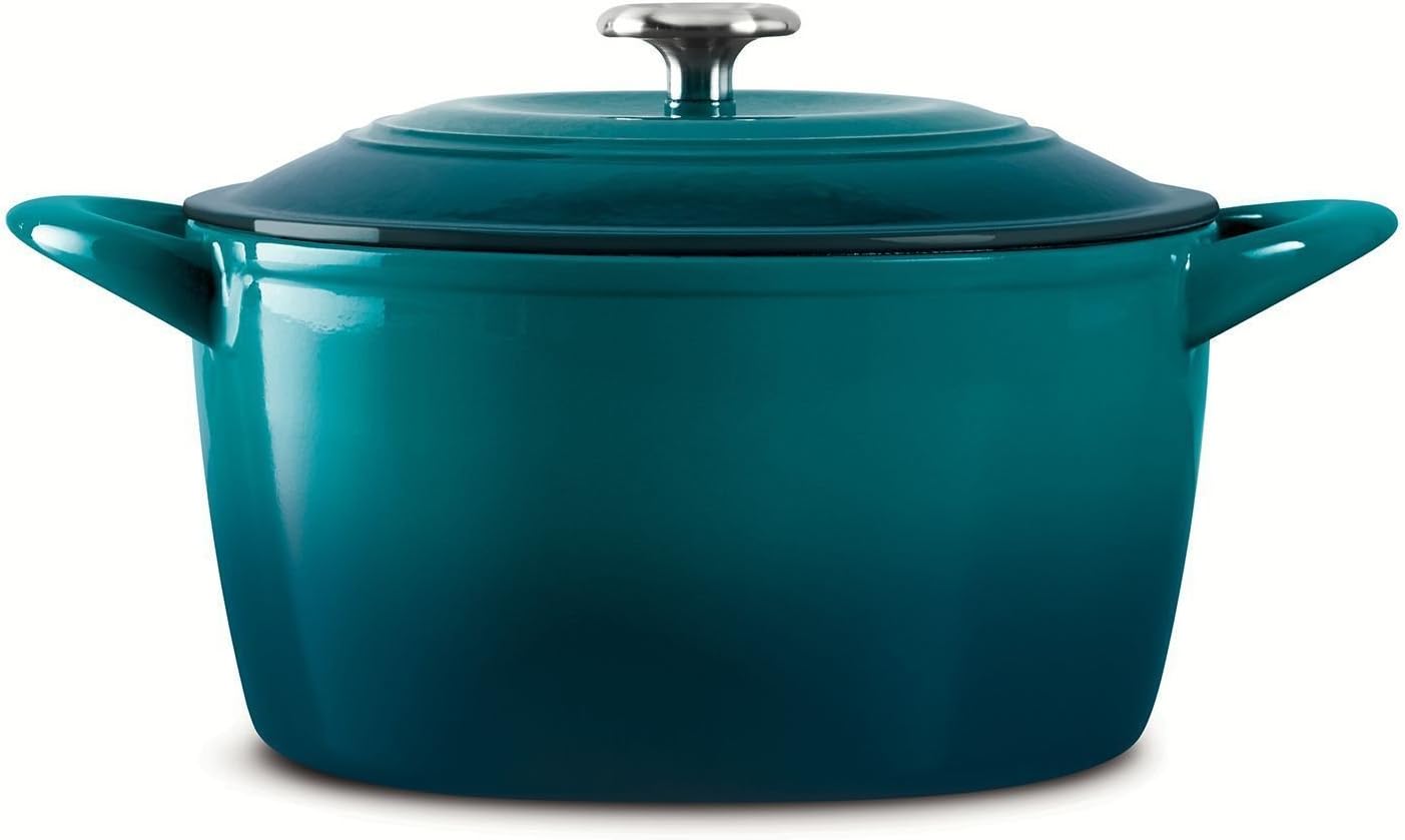 Enameled Cast Iron 6.5-Quart Covered Round Dutch Oven L600392
