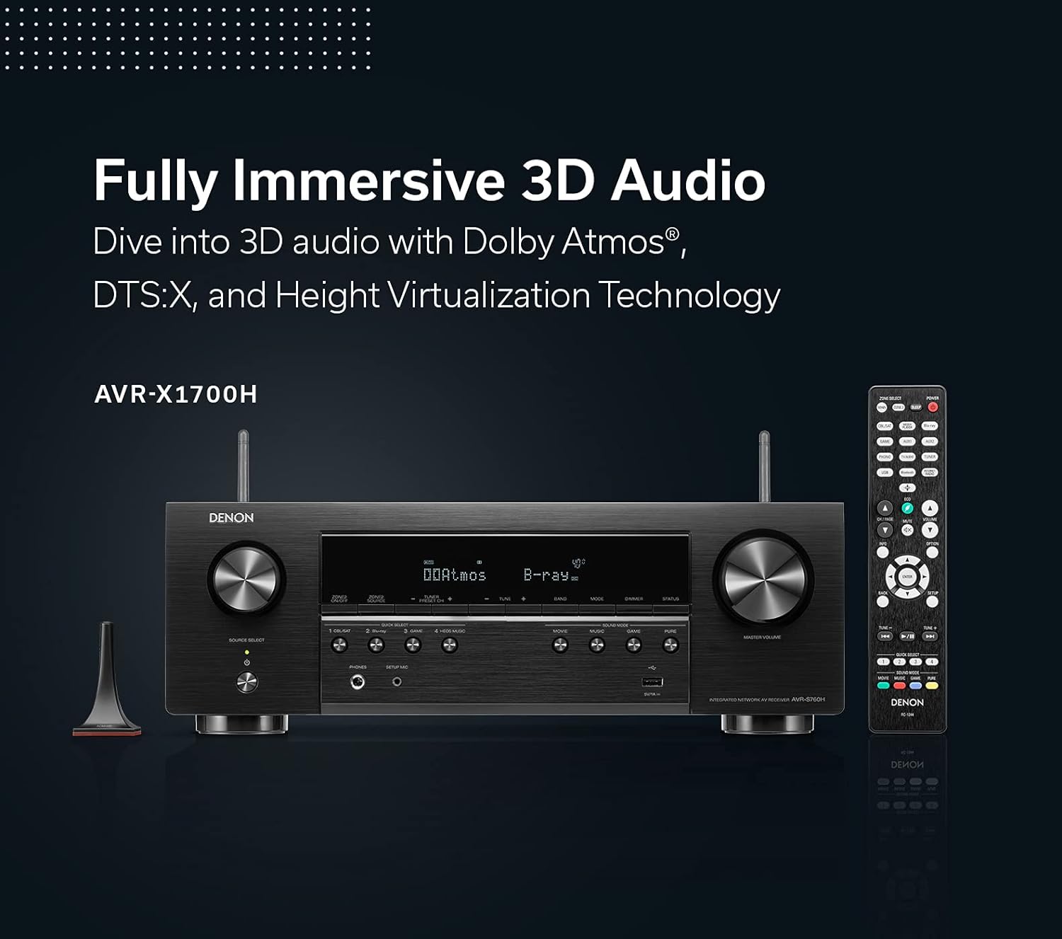 7.2 Channel AV Receiver with 8K HDMI and Dolby Atmos T4522