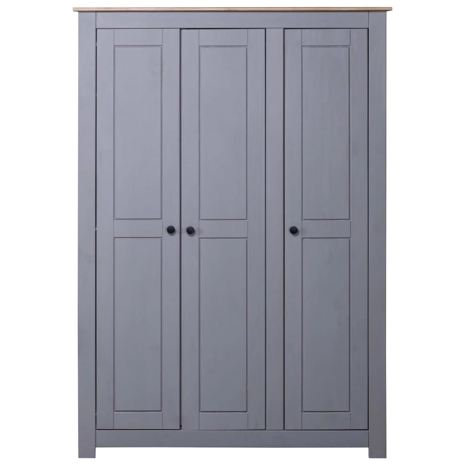 3-Door Wardrobe Gray T281551