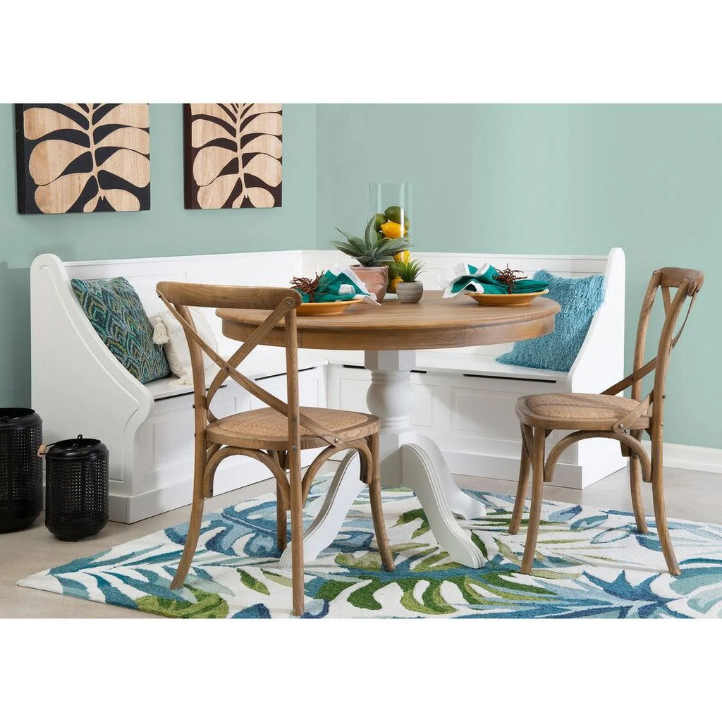 White Corner Breakfast Nook Y90807