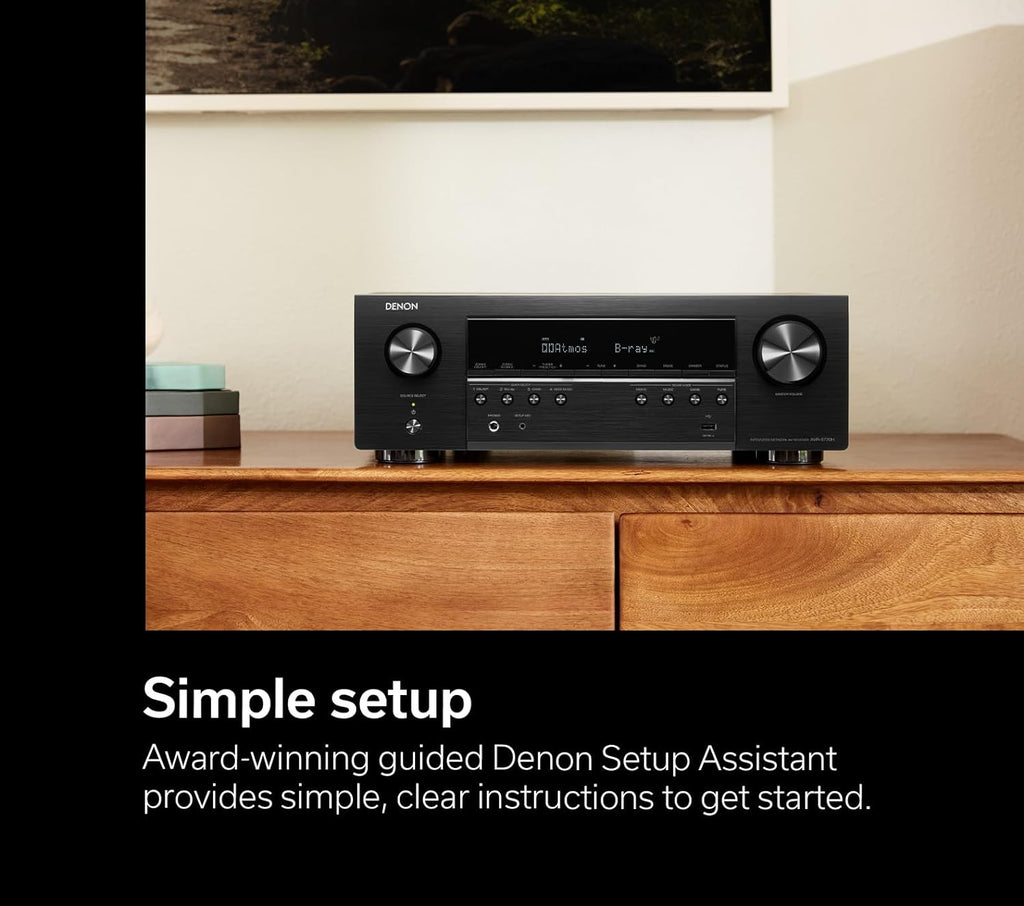 7.2 Ch Home Theater Receiver with 8K HDMI and Wireless Streaming W873