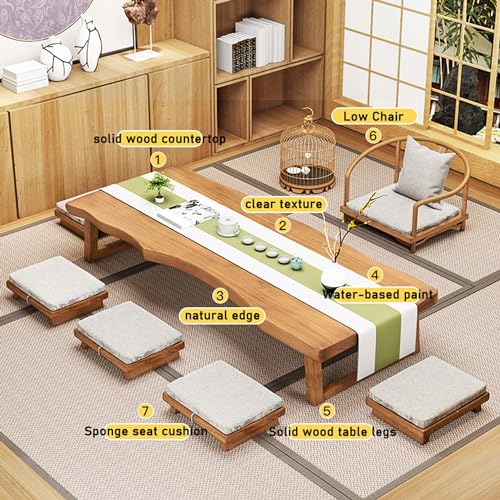 Japanese Floor Table Low Table for Living Room Tatami 160x60cm J235136