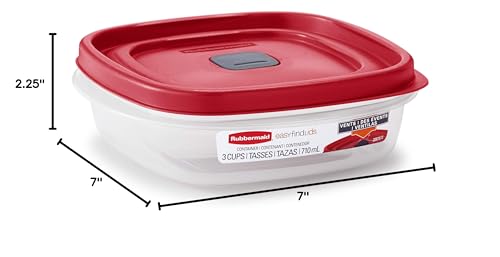 Vented Lid Food Storage Container, 3-Cup (4) P380
