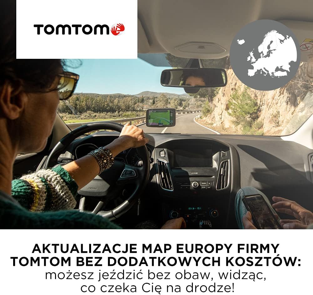 Car Sat Nav 6 Inch with EU Maps, Traffic Alerts, Hands-free Calling D724831