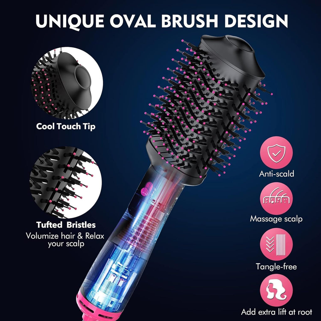 4 in 1 Hot Air Brush Hair Dryer and Styler Volumizer for All Hair Types I145629