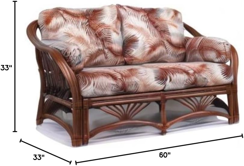 Rattan Loveseat V475