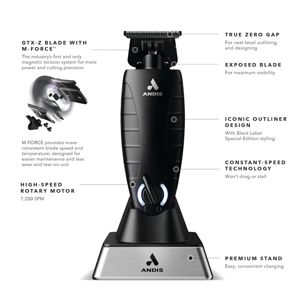 Professional Lithium-Ion Cordless Beard & Hair Trimmer with Charging Stand L58273