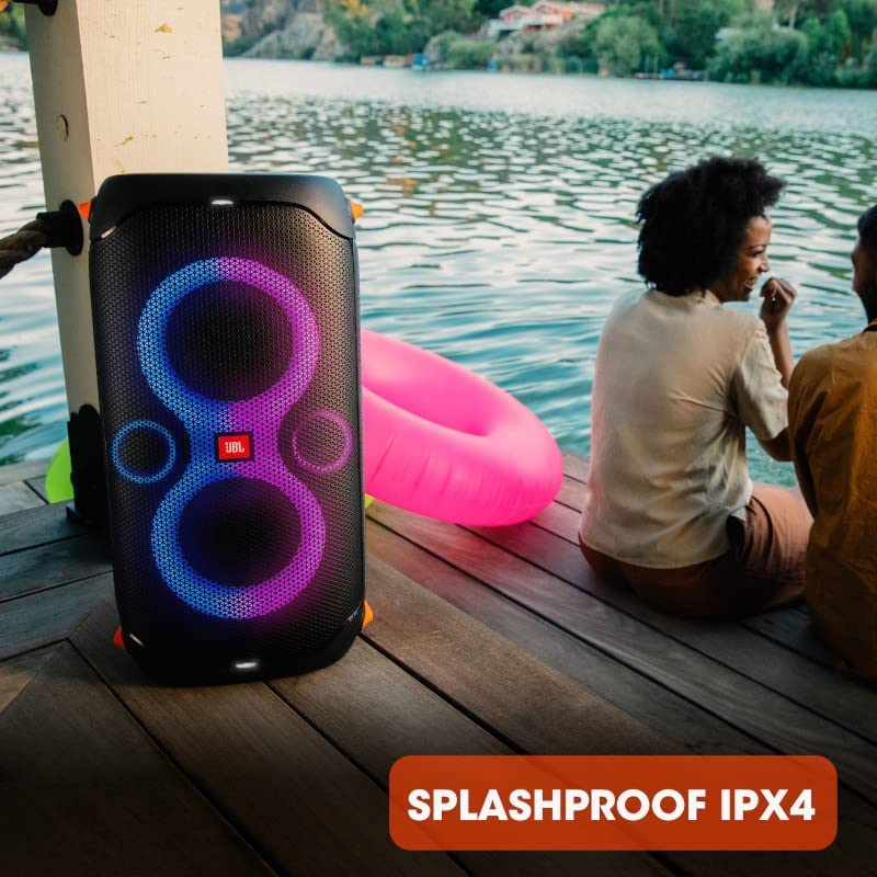Portable Party Speaker with Built-in Lights and Deep Bass Q67893