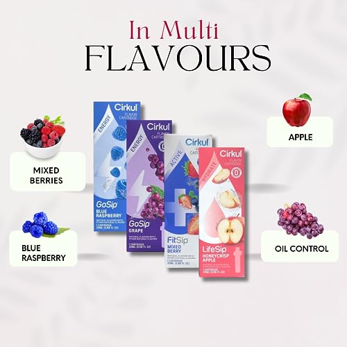Water Bottle Flavor Cartridges Refills Kit, Pack of 4, Mixed Berry J524545