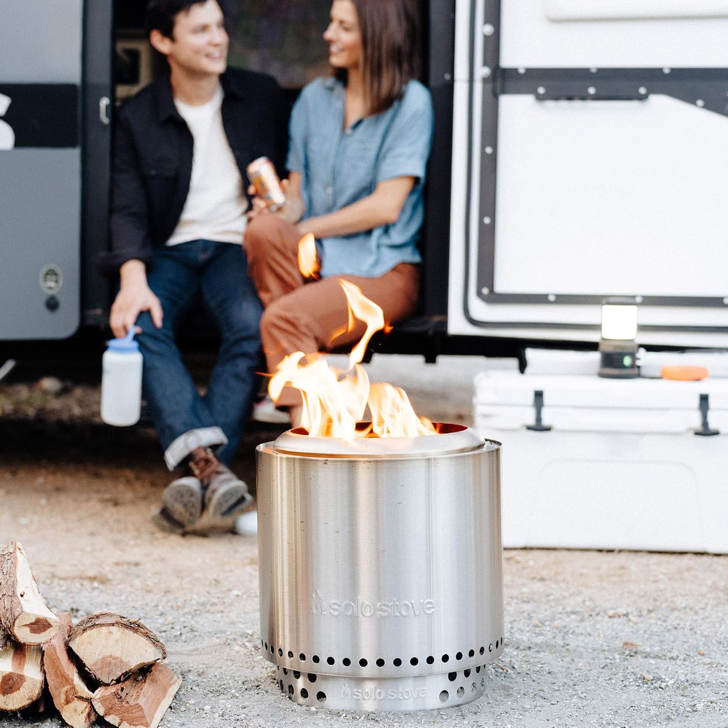 Portable Outdoor Fire Pit Stainless Steel Wood Burning G964