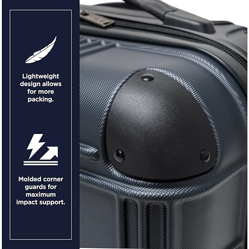 Lightweight Hardside 4-Wheel Spinner Travel Luggage, Charcoal, 28-Inch G32233