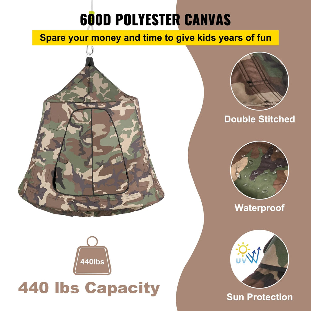 Hanging Tree Tent with LED Lights, Max 440 lbs T7262