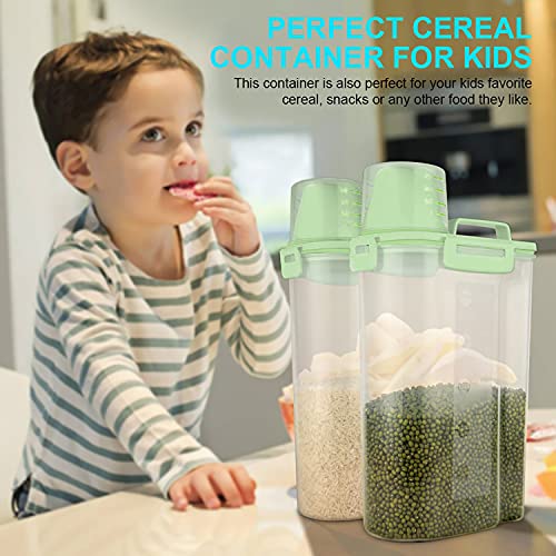 Airtight Dry Food Storage Container with Pourable Spout and Measuring Cup U446159