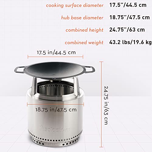 Cast Iron Wok Cooking Bundle with Portable Fire Pit and Stand L2356
