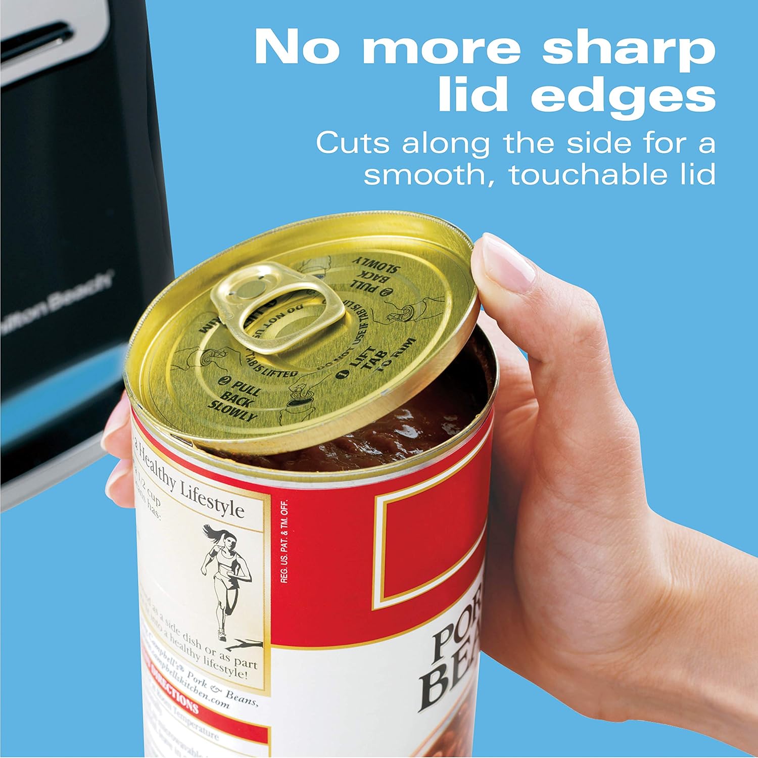 Smooth Edge Electric Can Opener and Soft-Handled Manual Can Opener V402339