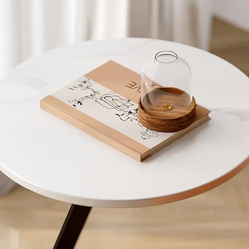 C Table End Table for Couch, Space Saving Side Table, Gray S858