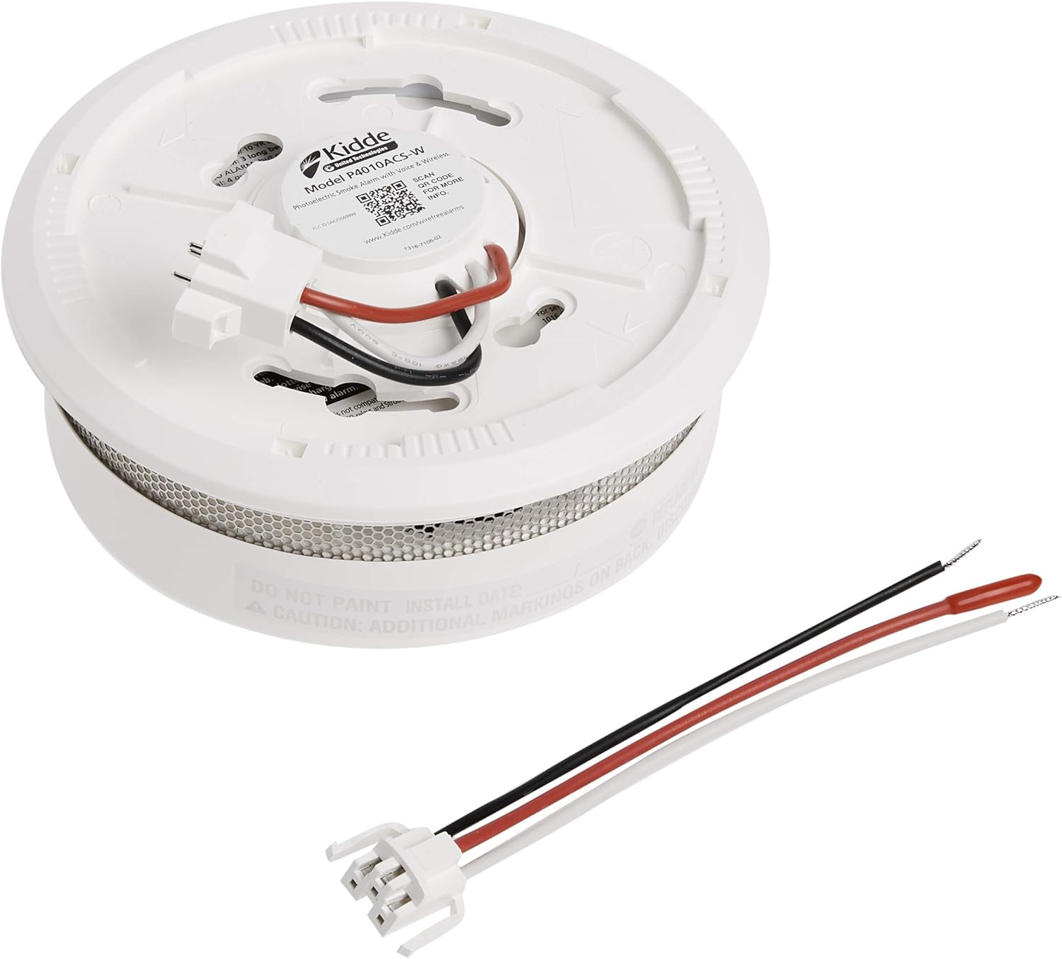 Wireless Smoke Detector with 10-Year Battery and Voice Alerts G987