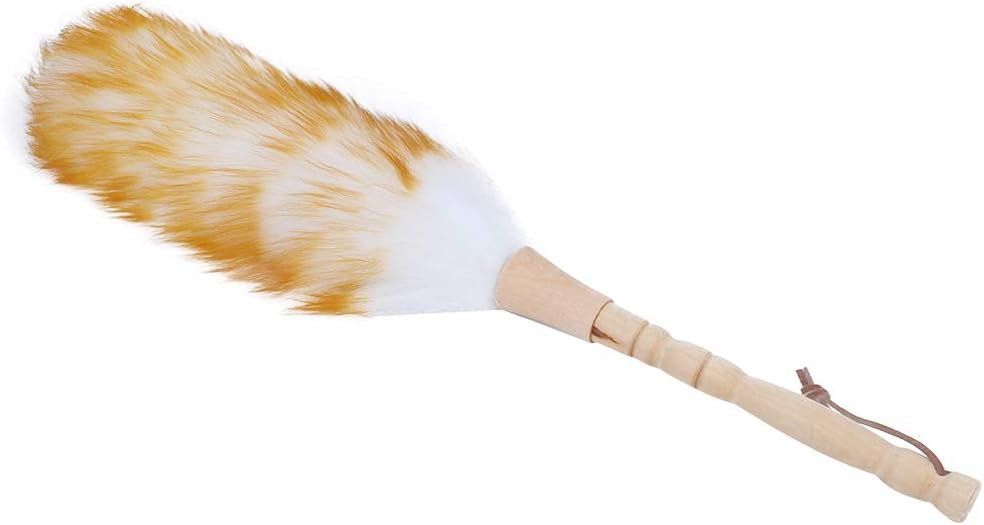 Soft Wool Duster with Wooden Handle for Furniture Cleaning N98936