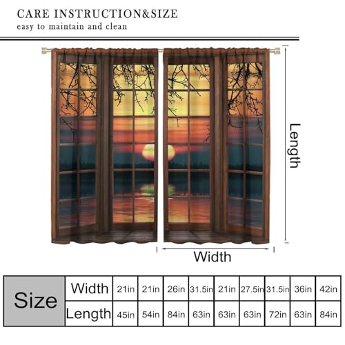 Blackout Curtain for Bedroom Living Room, 42x45 Inch S348