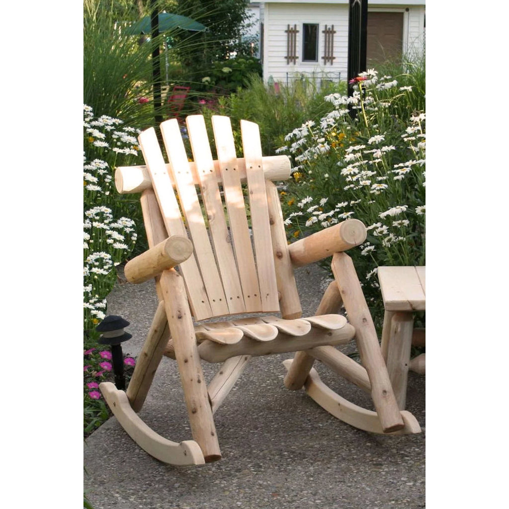 Cedar Log Rocking Chair O528