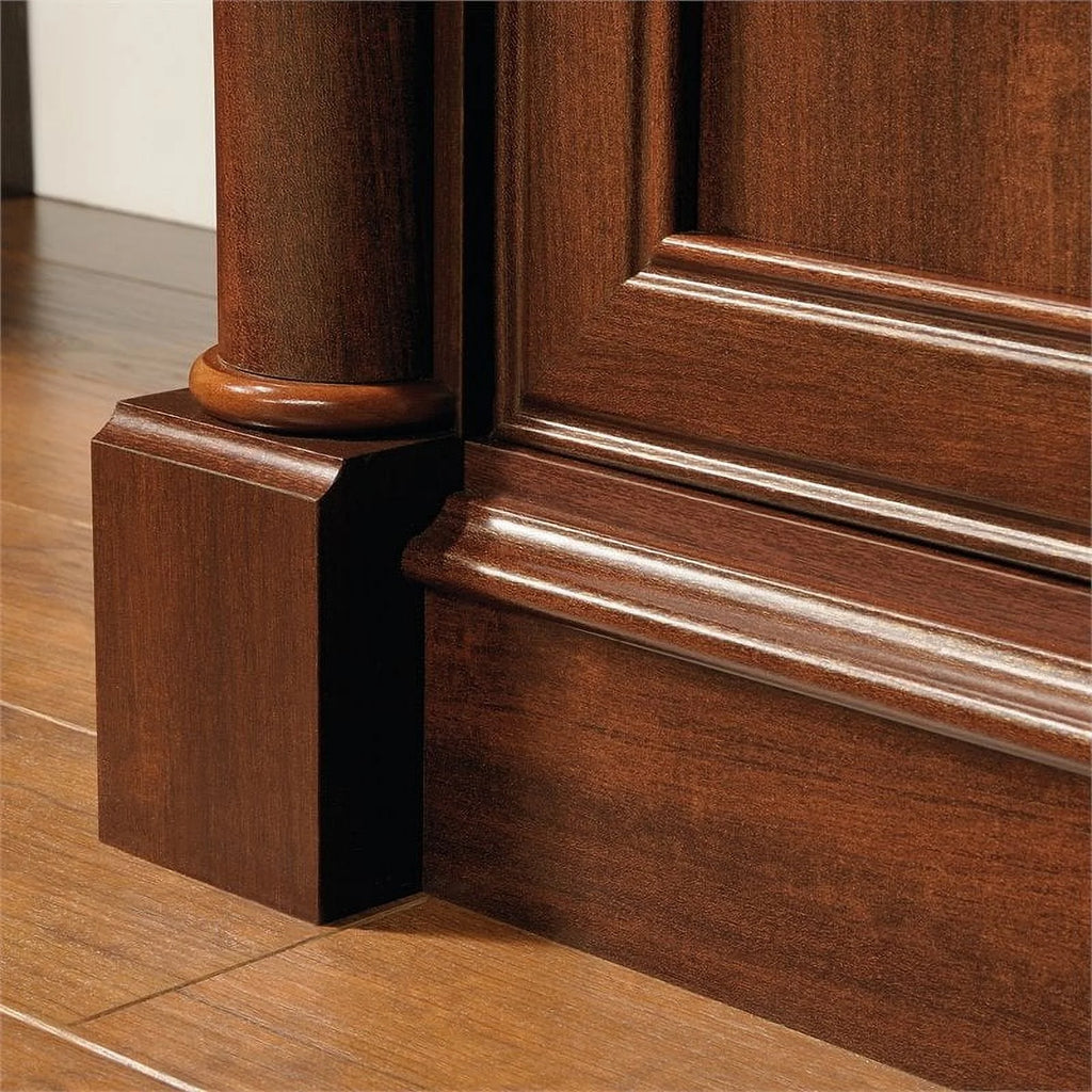 Contemporary Wood Computer Desk with Hutch S454