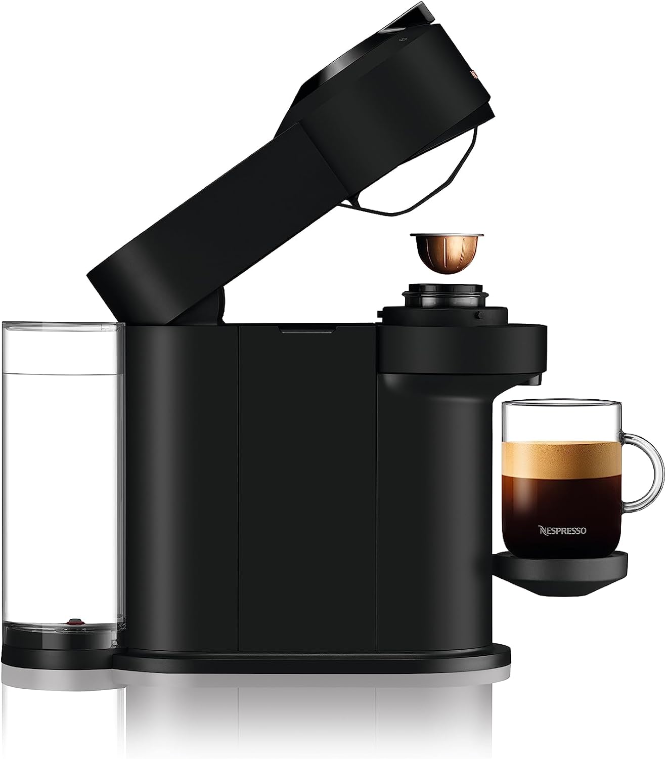 Coffee and Espresso Machine with Milk Frother, Matte Black E335227