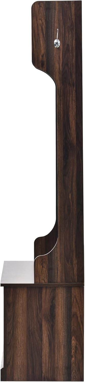 Hall Tree with 6 Hooks, Entryway Bench, Storage Bench D5166