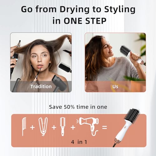 4 in 1 Hot Air Brush for Hair Styling and Volumizing G46000