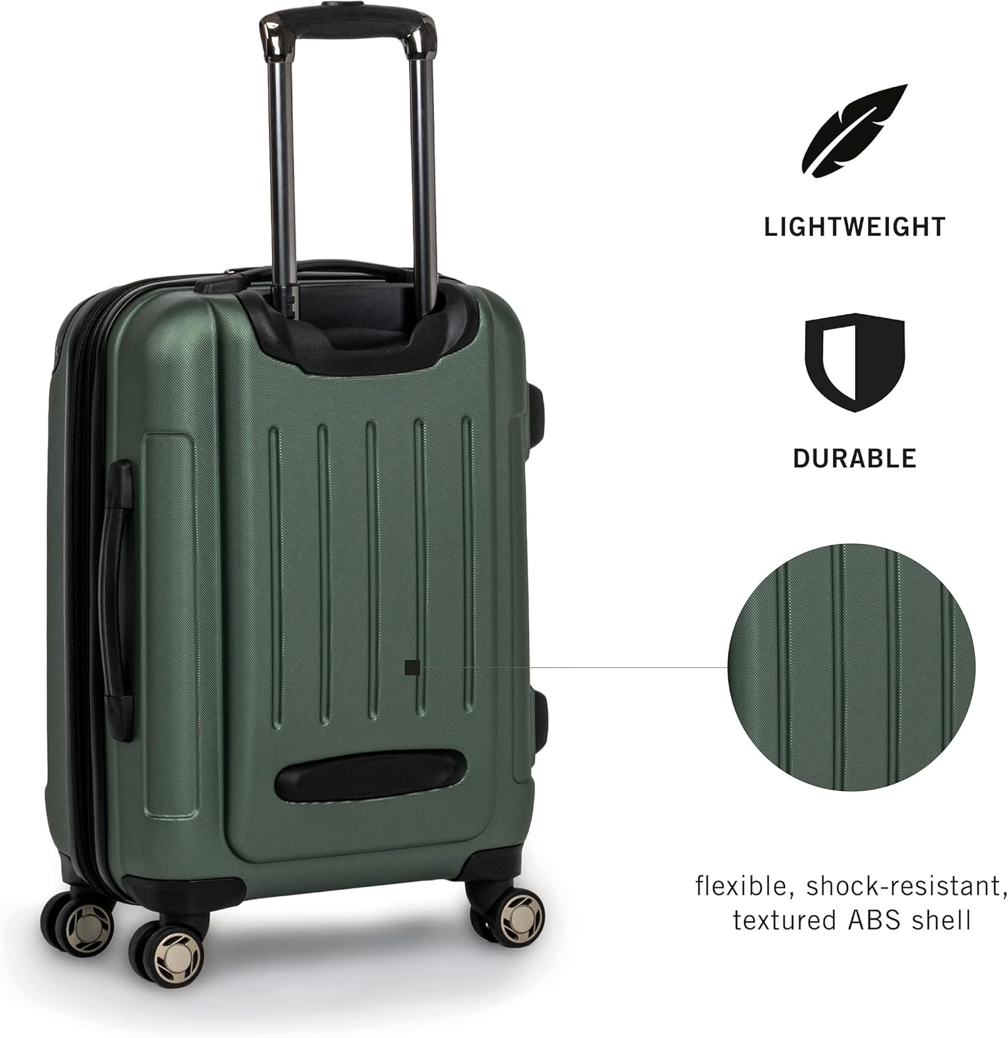 ABS Expandable 8-Wheel Upright, 28-Inch Checked R647
