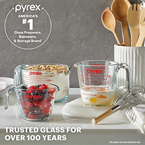Glass Measuring Cup for Baking and Cooking, Oven and Microwave Safe O74589