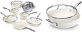 Gotham Steel 12 Pc Ceramic Pots and Pans Set with 5.5 Qt Saute Pan - Non Stick Kitchen Cookware Sets, Pot and Pan Set, Ceramic Cookware Set, Non Toxic Cookware Set, Dishwasher Safe