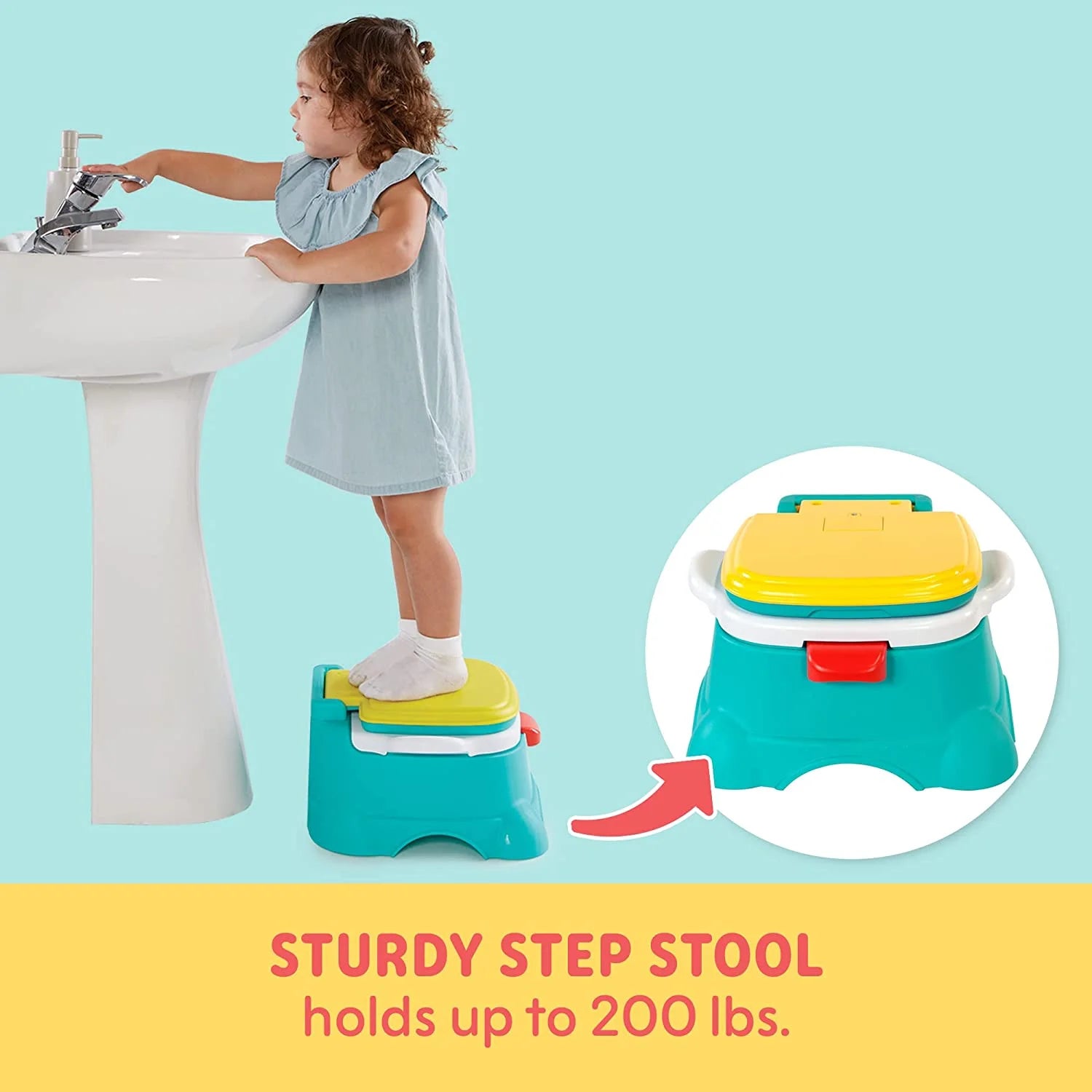3-in-1 Potty Chair, Toilet Trainer, and Step Stool - Blue C2153