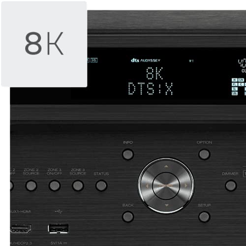 13.2 Channel 8K Home Theater Receiver with Dolby Atmos and DTS:X T6824