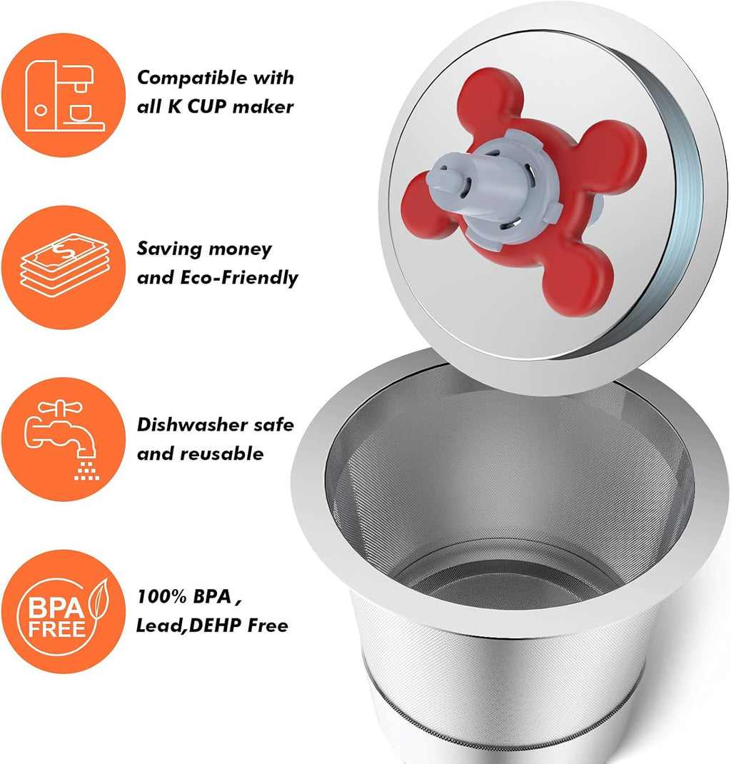 Reusable Single Serve Coffee Filter Cup (1 Pack) K499