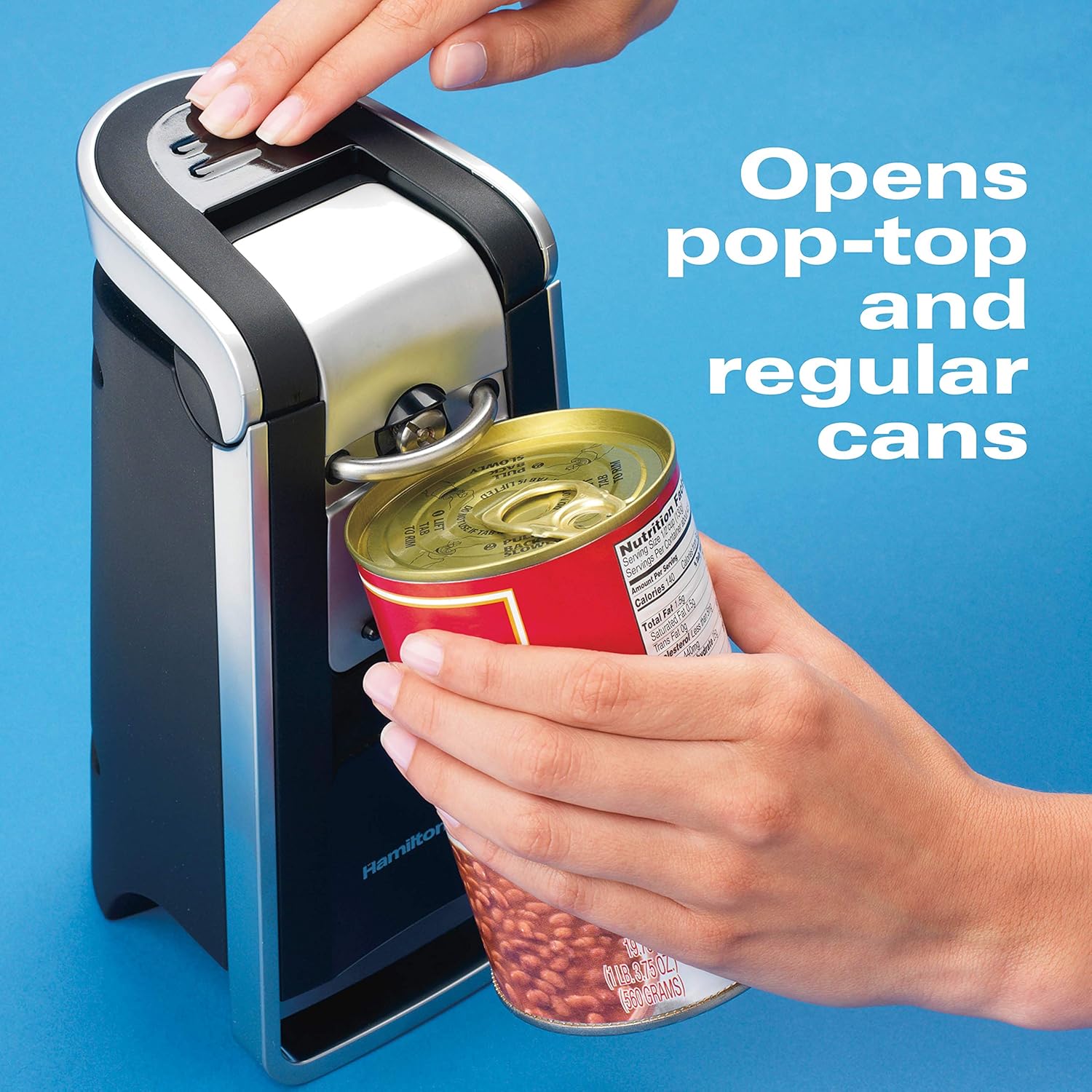 Smooth Edge Electric Can Opener and Soft-Handled Manual Can Opener V402339