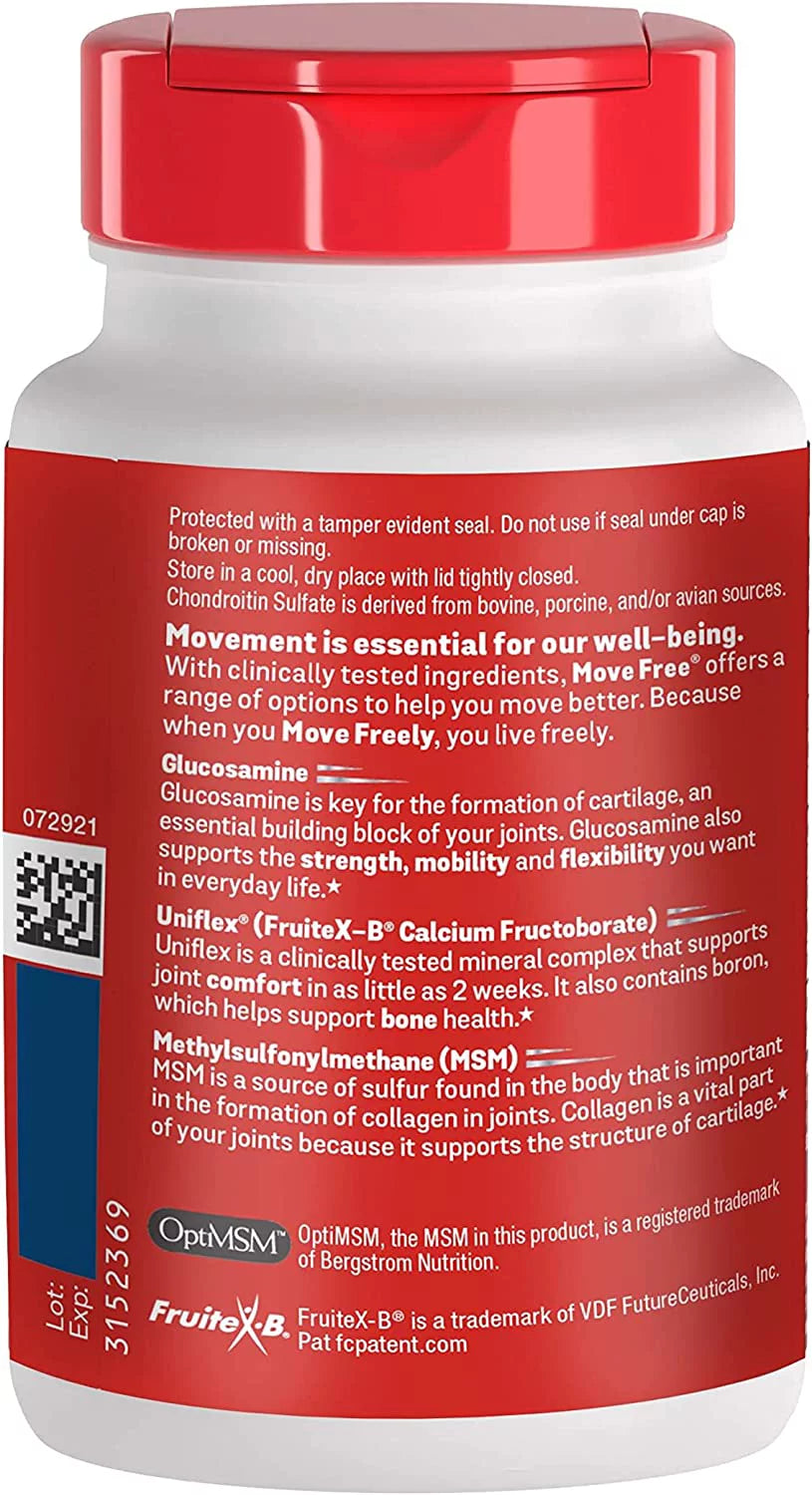 Glucosamine Chondroitin MSM Joint Support Supplement, Coated Tablets, 120 Count N10561
