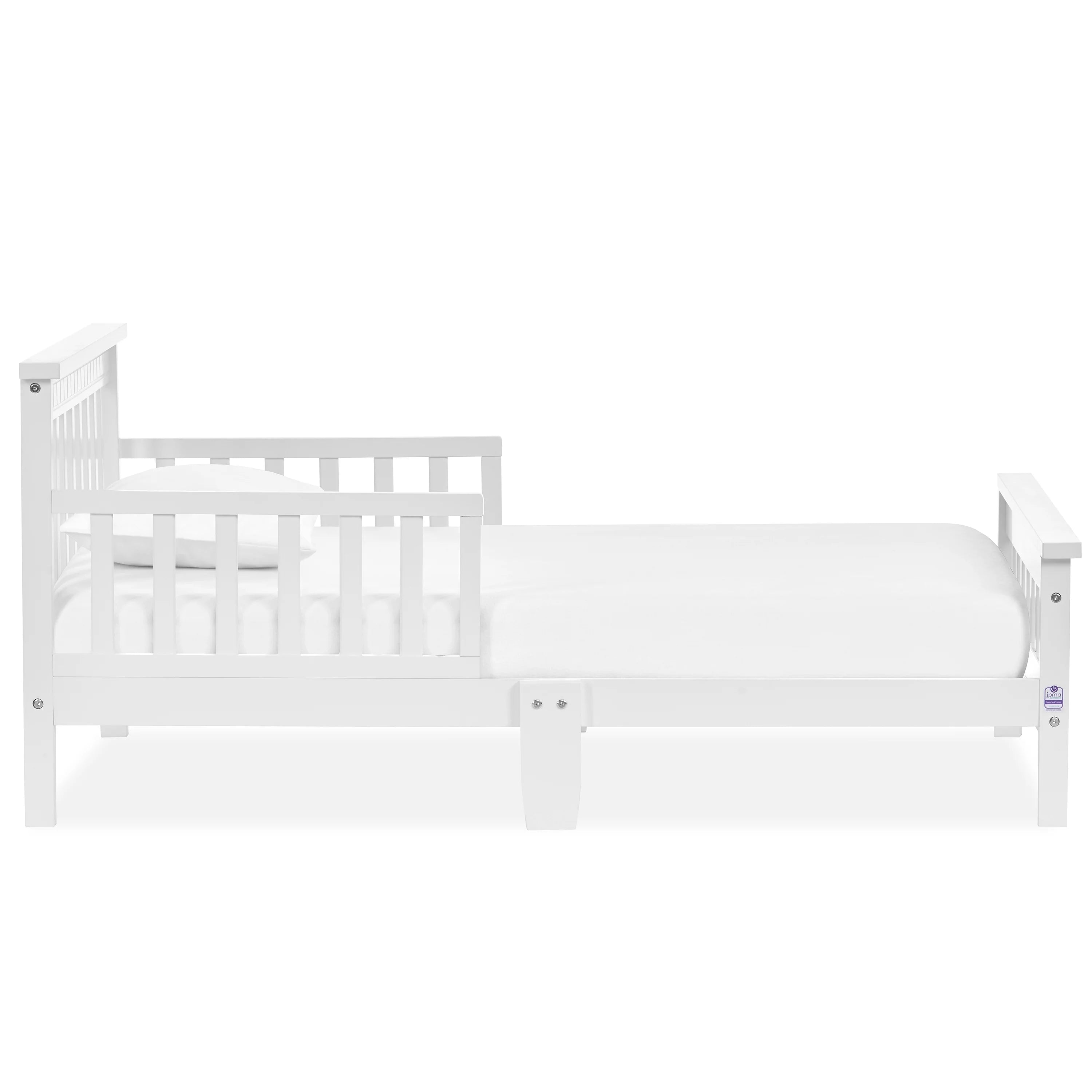 Toddler Bed made with Sustainable Pinewood, White H126
