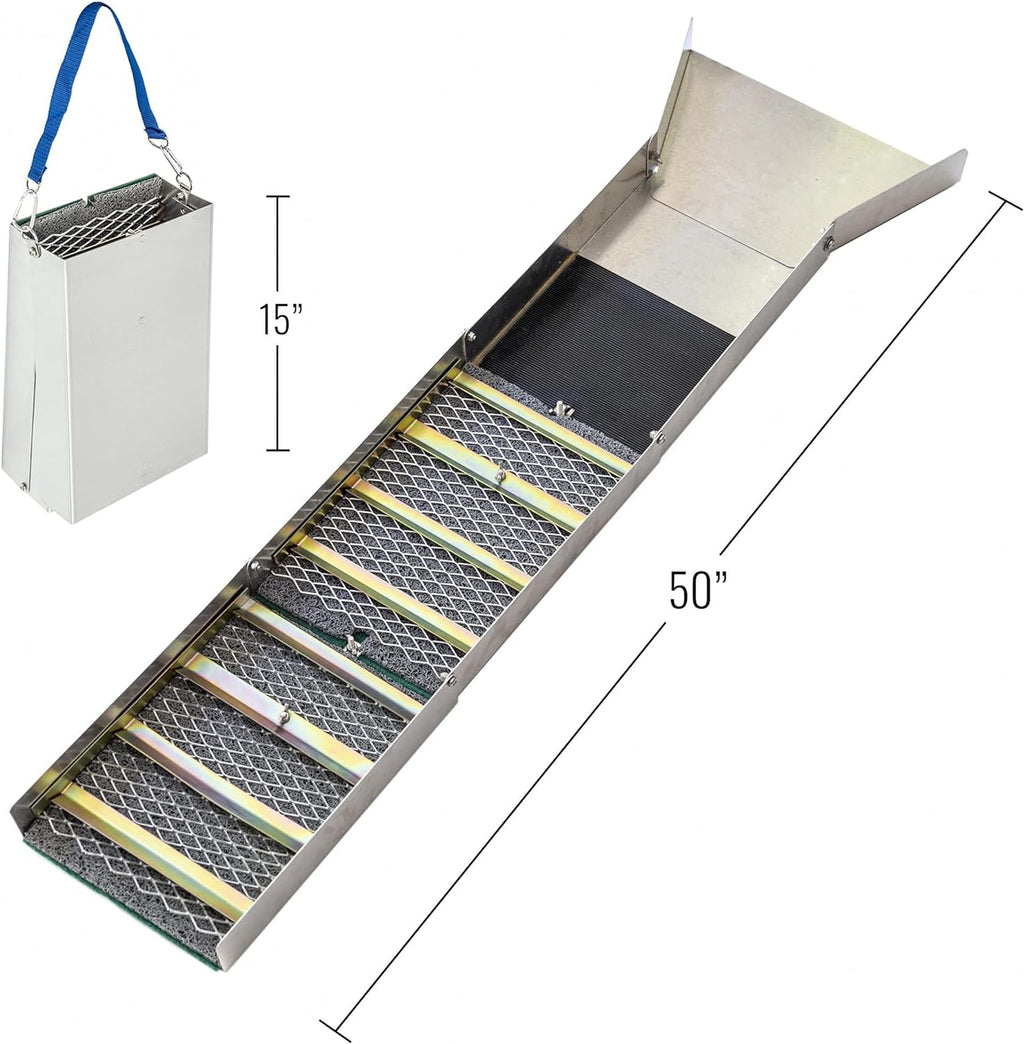 Aluminum Sluice Box for Gold Panning Kit Classifier Set V4832