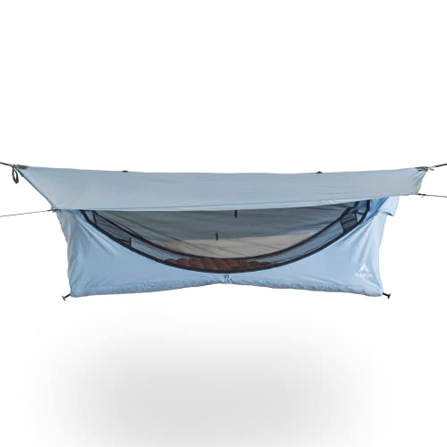 Lay Flat Hammock Tent with Mosquito Net, Insulated Pad and Rainfly D732