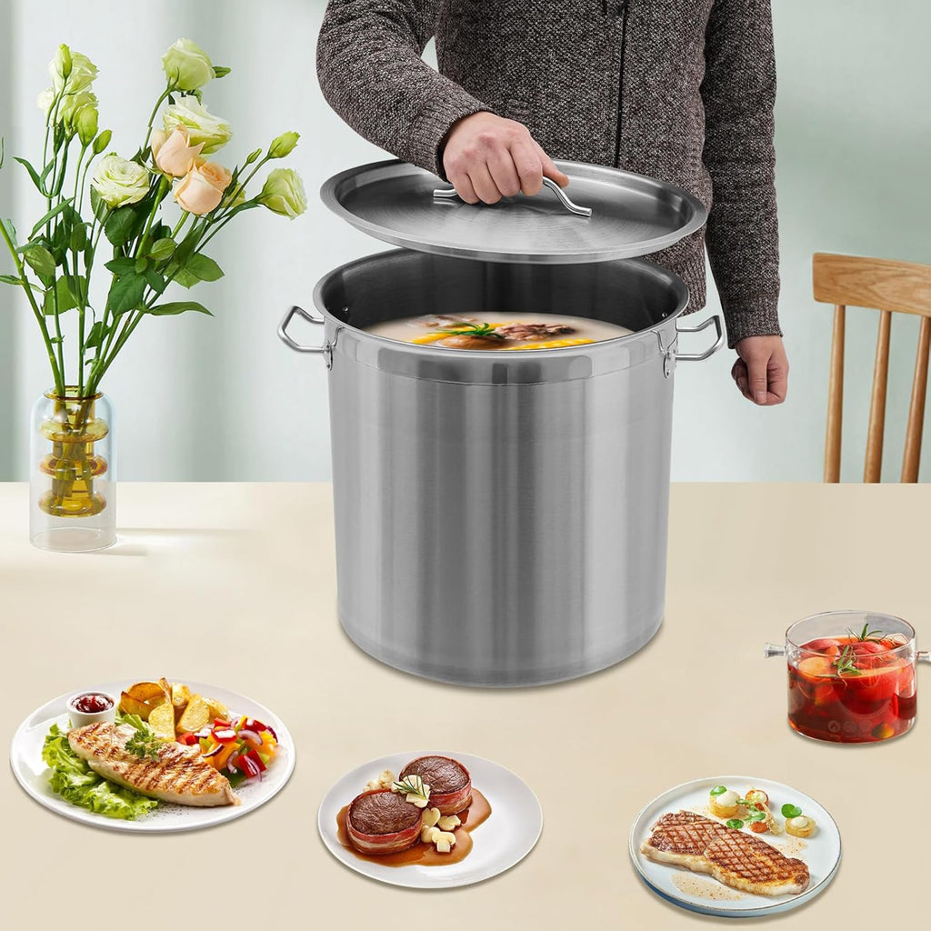 Stainless Steel Stock Pot for Seafood Boil with Handle J887851