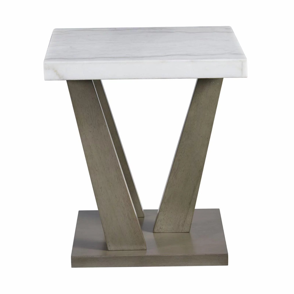 Square End Table in Gray D497