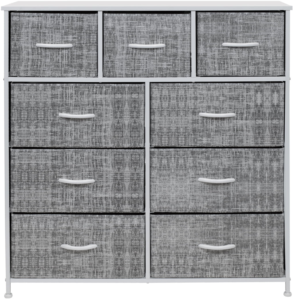 Dresser with 9 Drawers Storage Chest Tower for Bedroom, Hallway, Closet, Office G517086