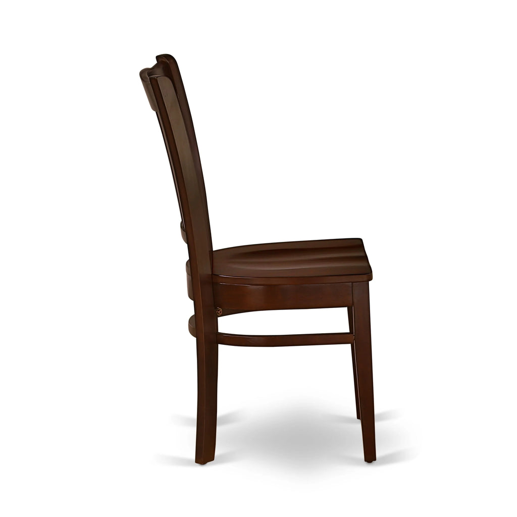 Wood Dining Chairs in Mahogany, Set of 2 S15238