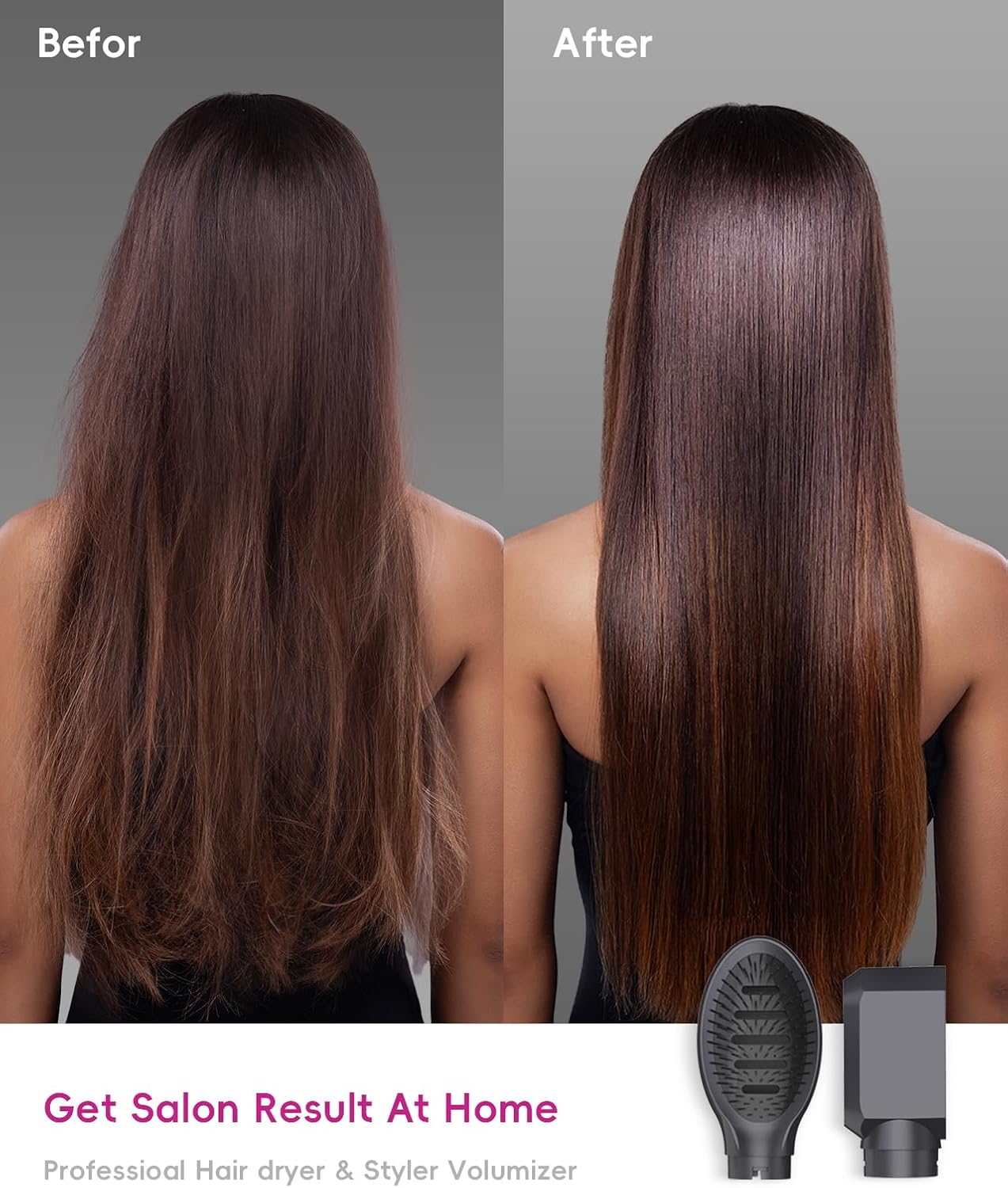 5 in 1 Hair Dryer Brush with Negative Ion Technology F417851