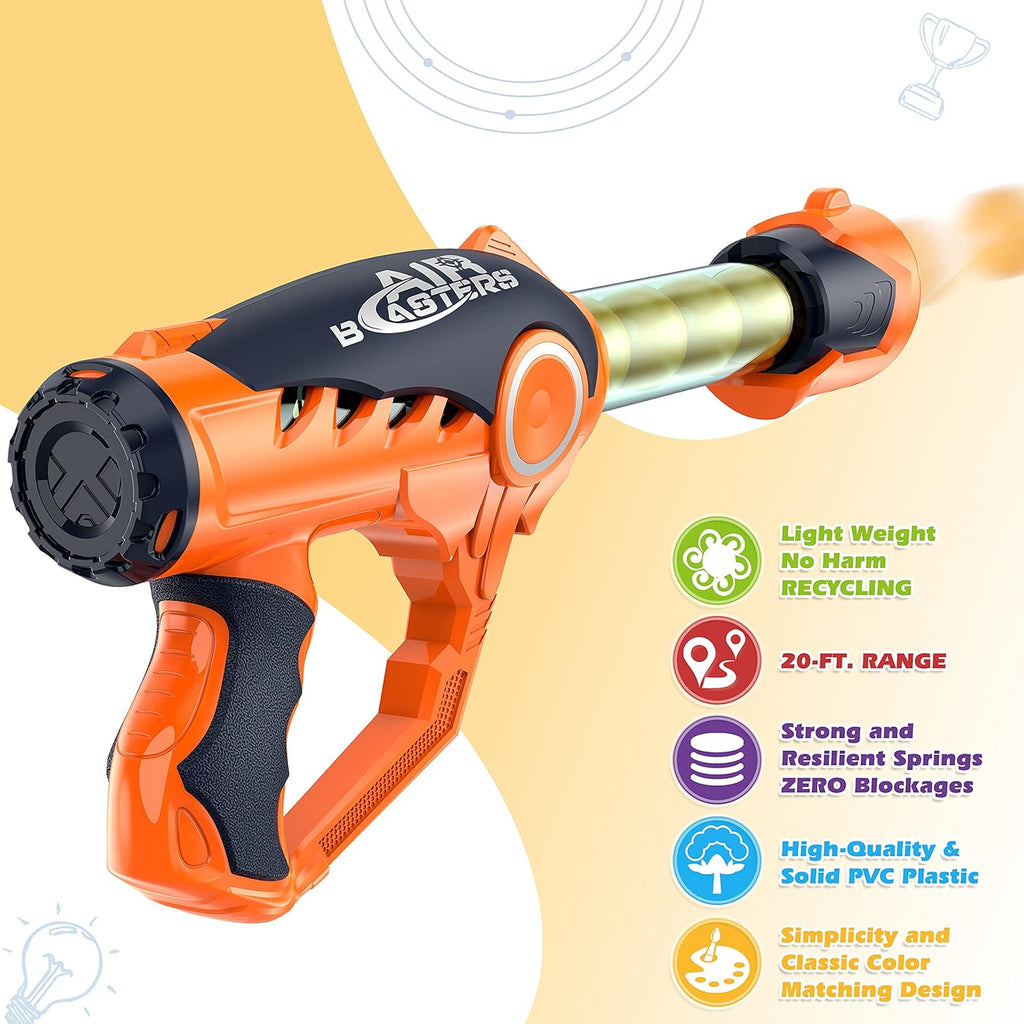 Foam Ball Popper Toy Gun with 36 Bullet Balls for Kids C127