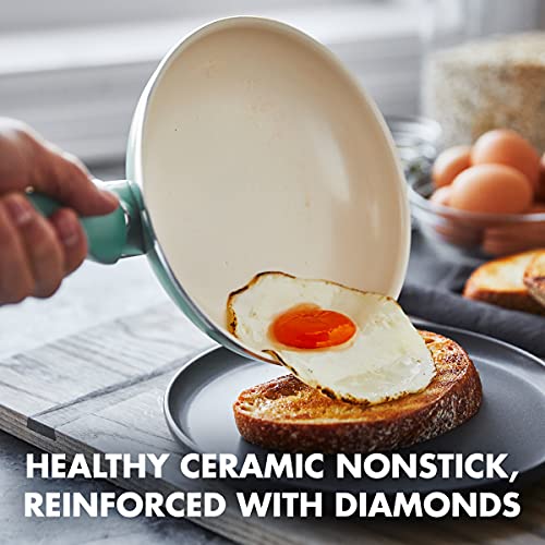 Healthy Ceramic Nonstick 10 Inch Frying Pan Skillet, PFAS-Free I511