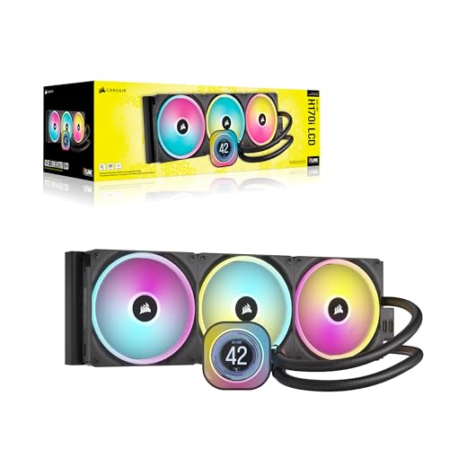 Liquid CPU Cooler 360mm AIO with RGB Fans and LCD Screen R621607