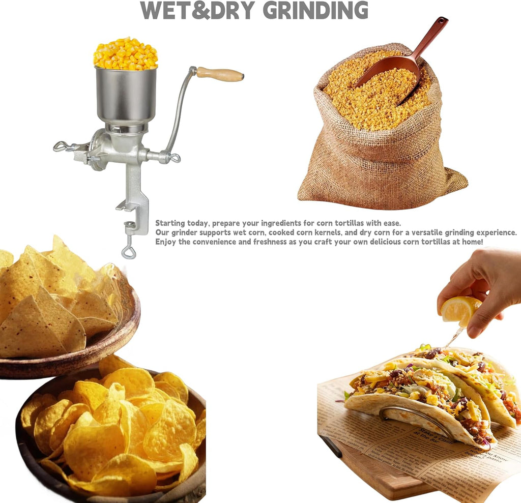 Cast Iron Manual Grain Mill for Wheat, Corn and Coffee S493314